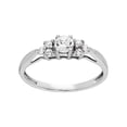 thumbnail image 1 of Brilliance Fine Jewelry Cubic Zirconia Engagement Ring in 10K White Gold, 1 of 5