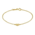thumbnail image 1 of Brilliance Fine Jewelry Cubic Zirconia Heart Bracelet in Sterling Silver and 18K Gold Plate,6", 1 of 3