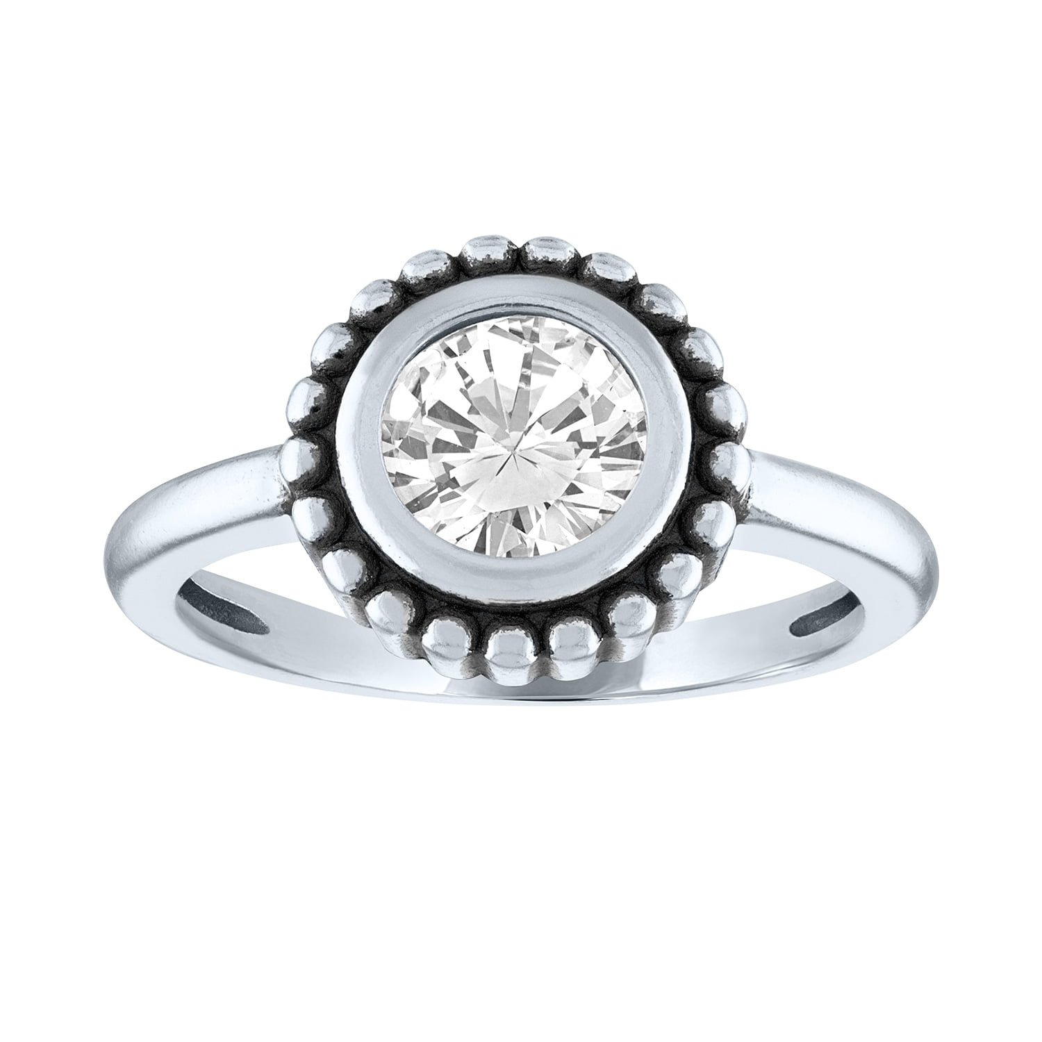 BRILLIANCE FINE JEWELRY Diamond Ring Sterling Silver