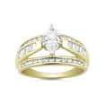 thumbnail image 1 of "Brilliance Fine Jewelry Engagement Ring with 1.90 Carat T.W. Marquise Cut Simulated Diamond in 10K Yellow Gold For Women", 1 of 2