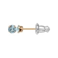 thumbnail image 1 of Brilliance Fine Jewelry Girl’s March Crystal Stud Earrings, 14K, Yellow Gold, 1 of 5