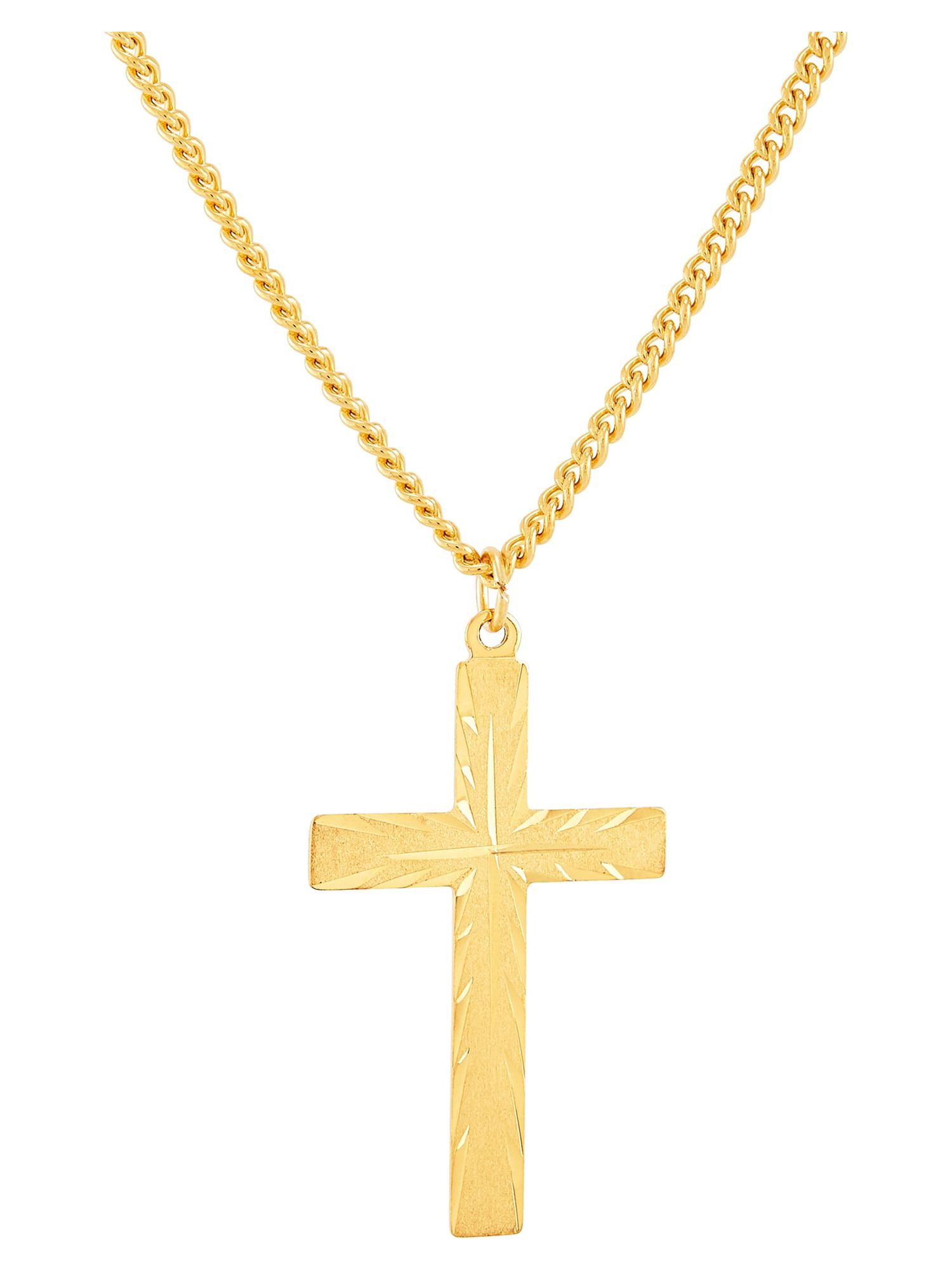 Brilliance Fine Jewelry Gold-Filled Cross Pendant, 24