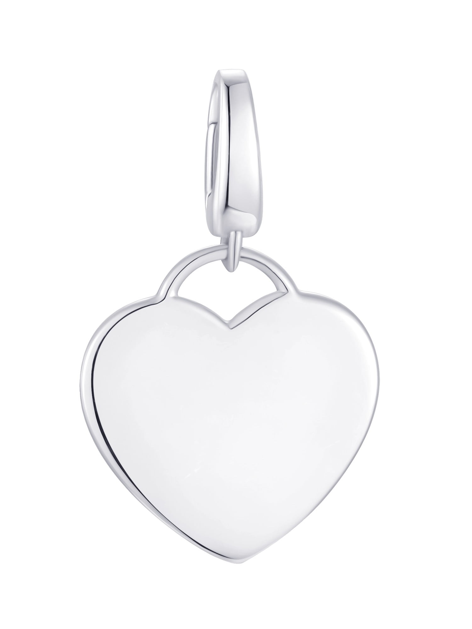 Brilliance Fine Jewelry Heart Charm in Sterling Silver