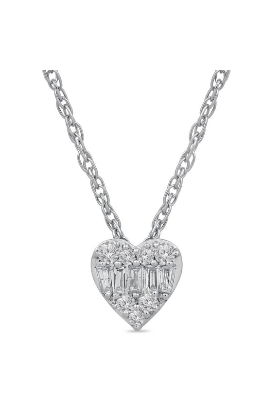 10k Heart Pendant Necklace For Women and Teens