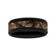 thumbnail image 1 of Brilliance Fine Jewelry Men's Black Tungsten Brown Camo Center 8MM Wedding Band - Men's Ring, 1 of 3