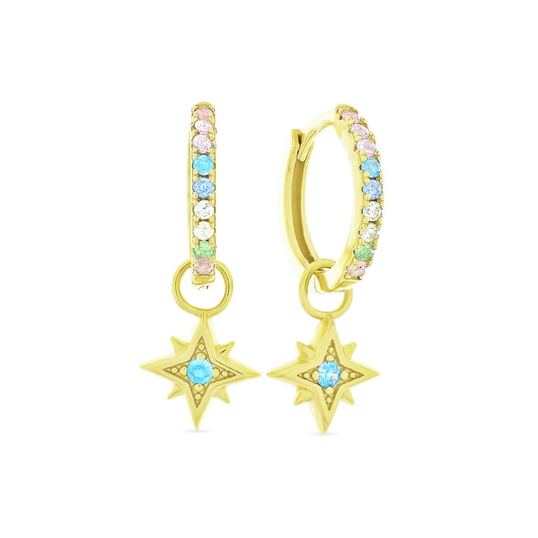 Multi pastel cz earrings Multi pastel cz earrings