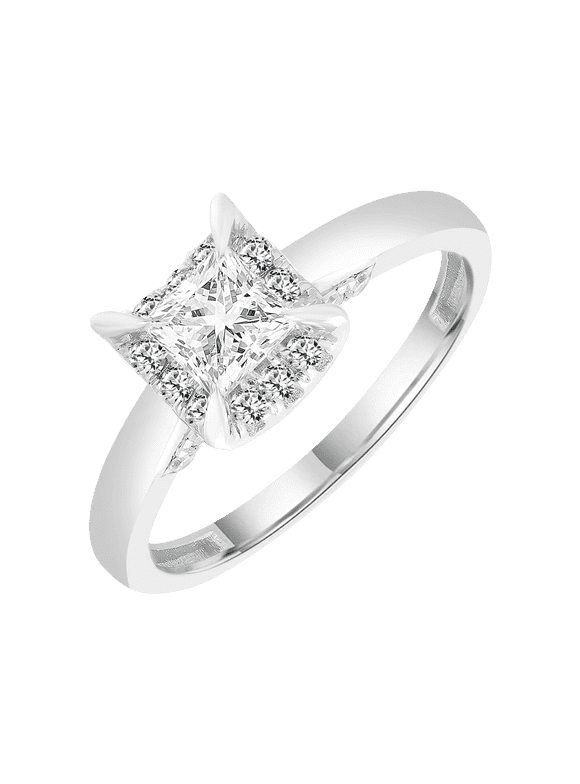 Diamond Brilliance Sterling Silver 1 Carat T.W. Lab Grown Diamond Engagement Ring