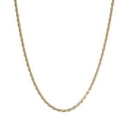 Brilliance Fine Jewelry Rope Chain Necklaces 18K, Gold-Plated, 20 inches