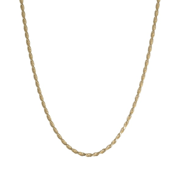 Brilliance Fine Jewelry Rope Chain Necklaces 18K, Gold-Plated, 20 inches