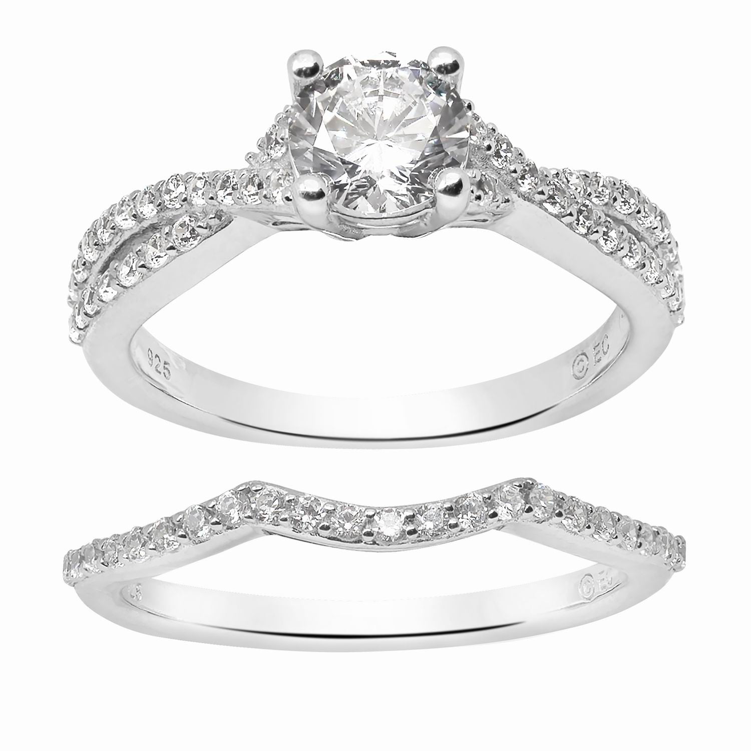 Brilliance Fine Jewelry Round Simulated Diamond Solitaire Engagement