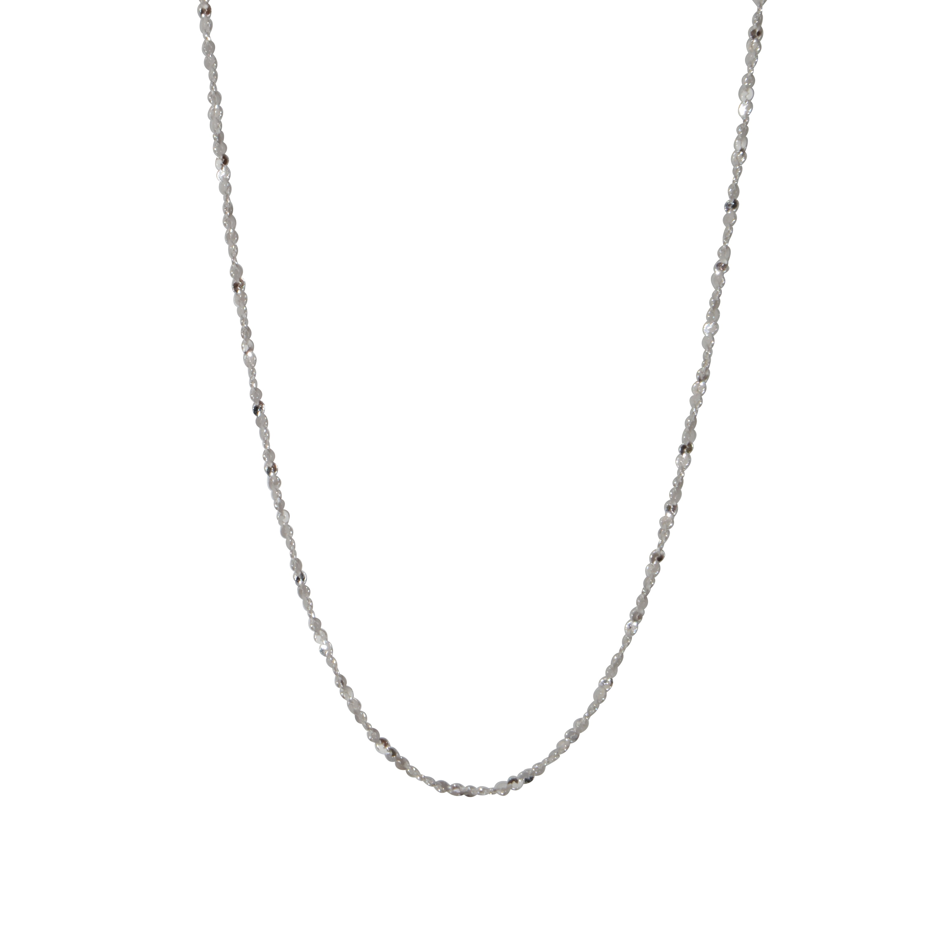 アクセサリー Silver chain long necklace Box Chain Silver 22” | Shen Yun Collections