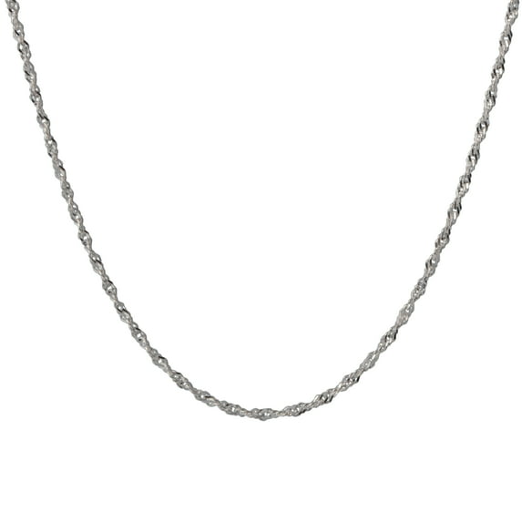 Brilliance Fine Jewelry Singapore Necklace, Sterling Silver, 24in