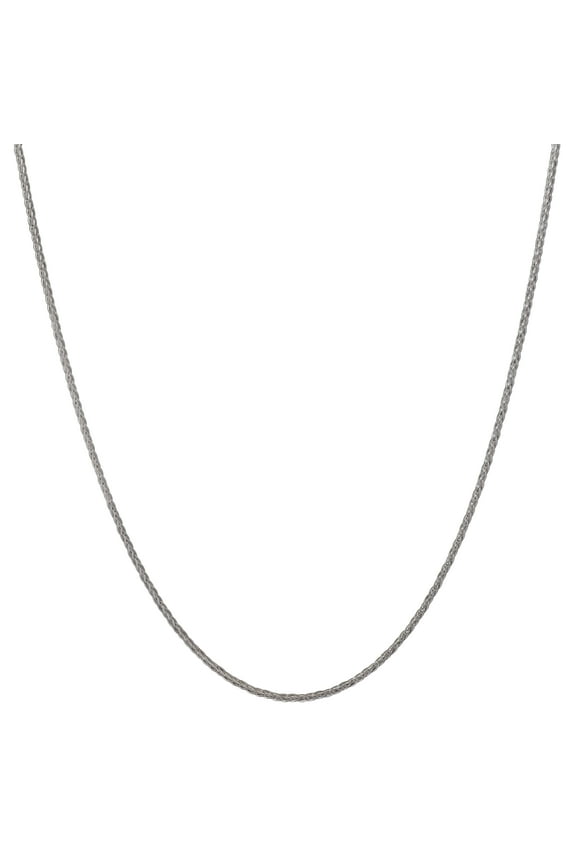 Fine Jewelry Square Wheat Chain Necklace, Sterling Silver, 18 in