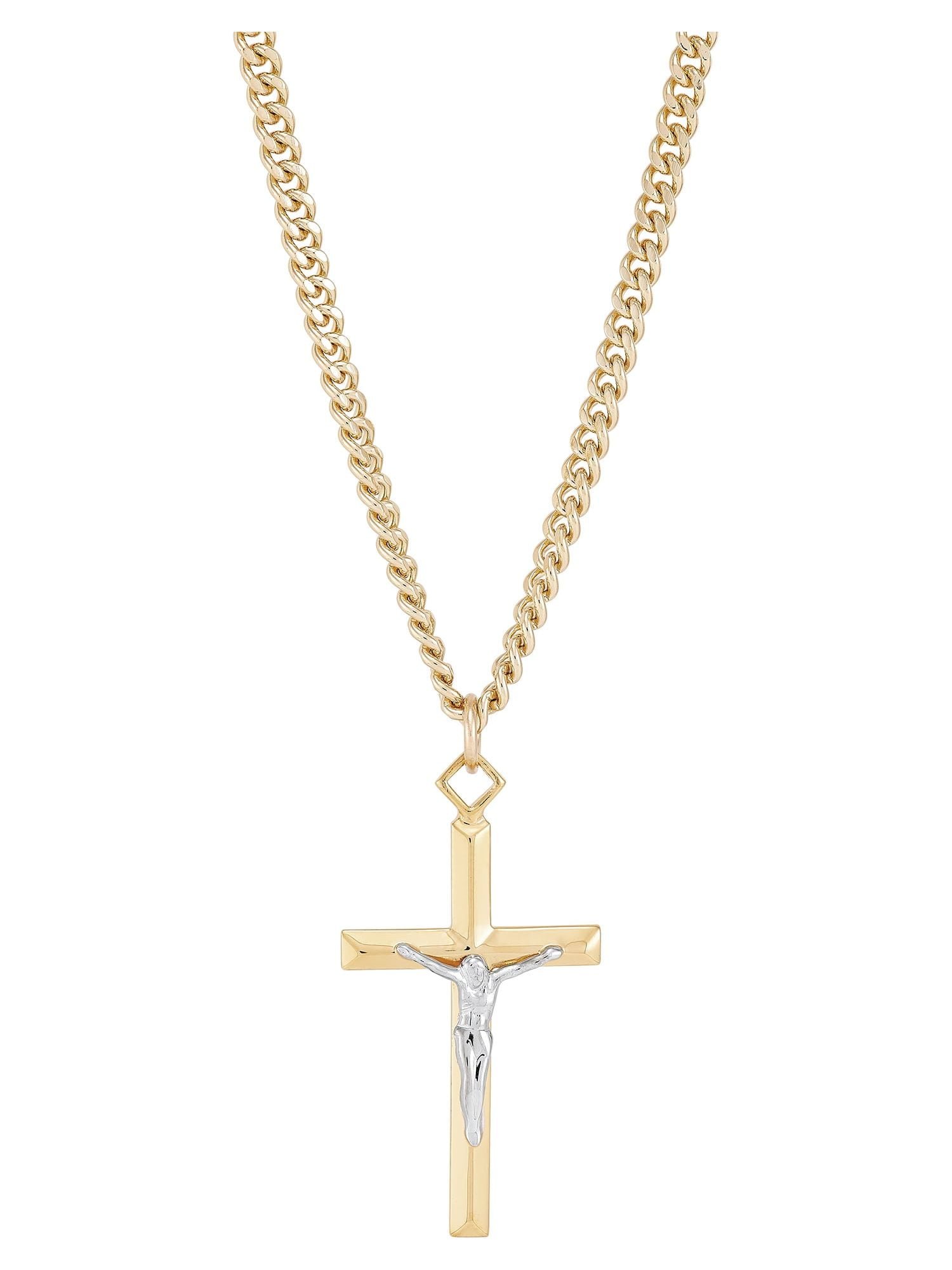 Mens Gold Cross Mens Cross Necklace Walmart Coastal Jewelry Gold