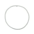 thumbnail image 1 of Brilliance Fine Jewelry Men’s Stainless Steel CZ 7 mm Necklace, 22″, 1 of 5