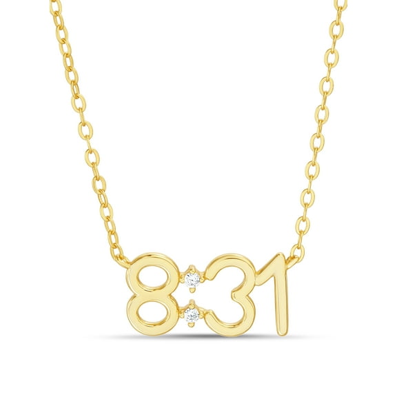 Brilliance Fine Jewelry Sterling Silver 14K Gold-Plated Bible Verse Romans 8:31 Woman 16"+2" Necklace