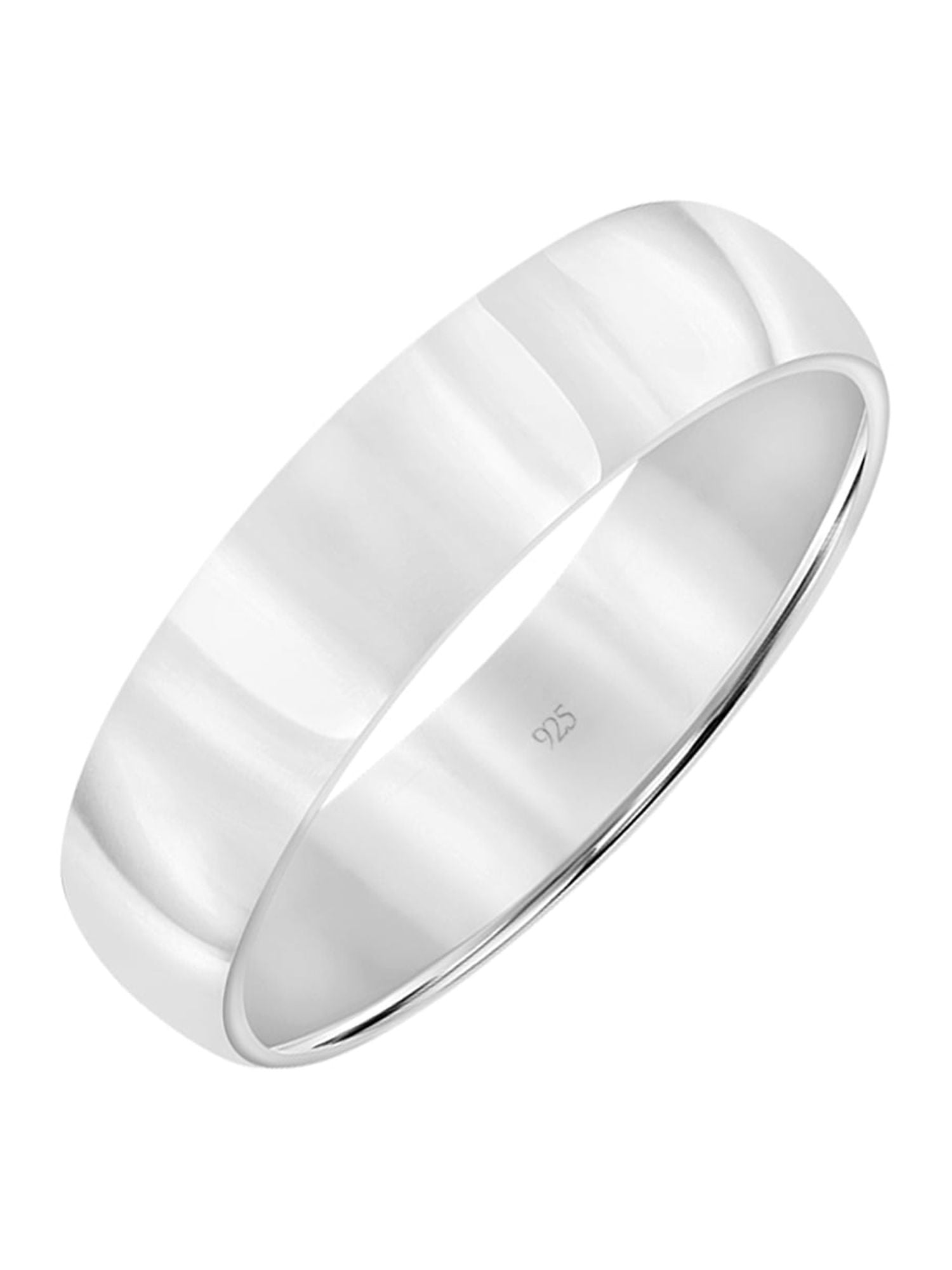 Brilliance Fine Jewelry Sterling Silver 5mm Men's Comfort Fit