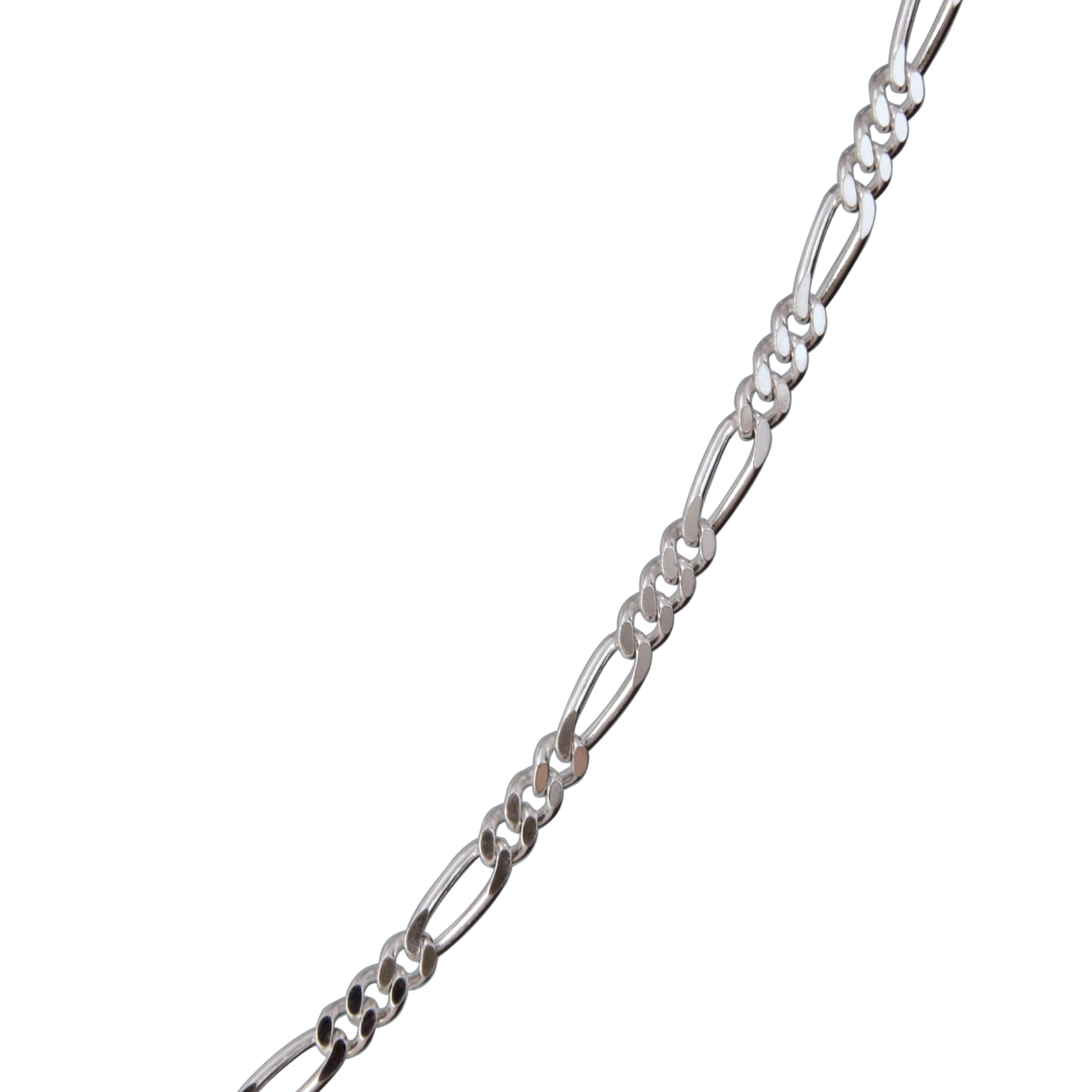 Brilliance Fine Jewelry Sterling Silver Figaro Necklace 18-inch White