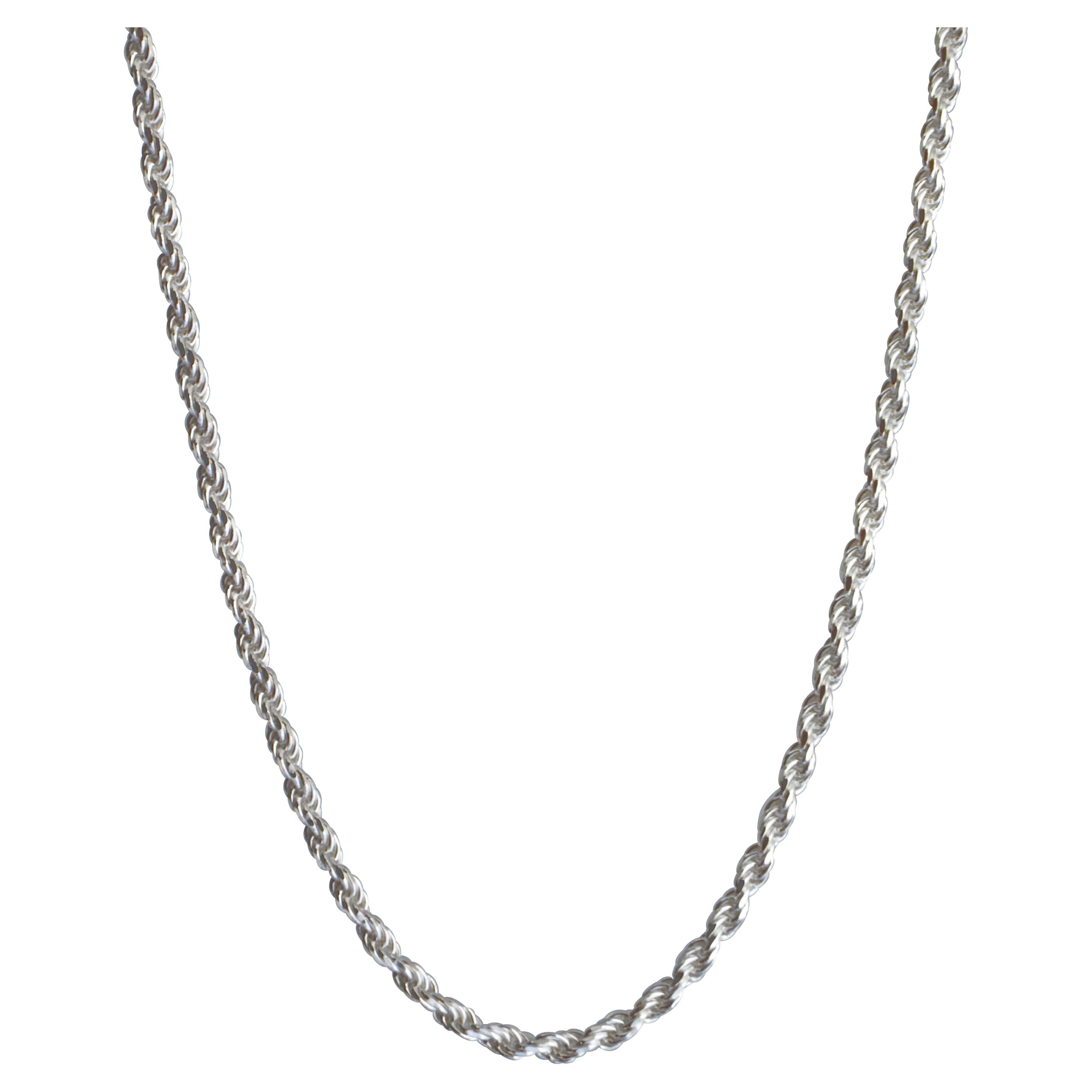 Brilliance Fine Jewelry Sterling Silver Rope Chain 22