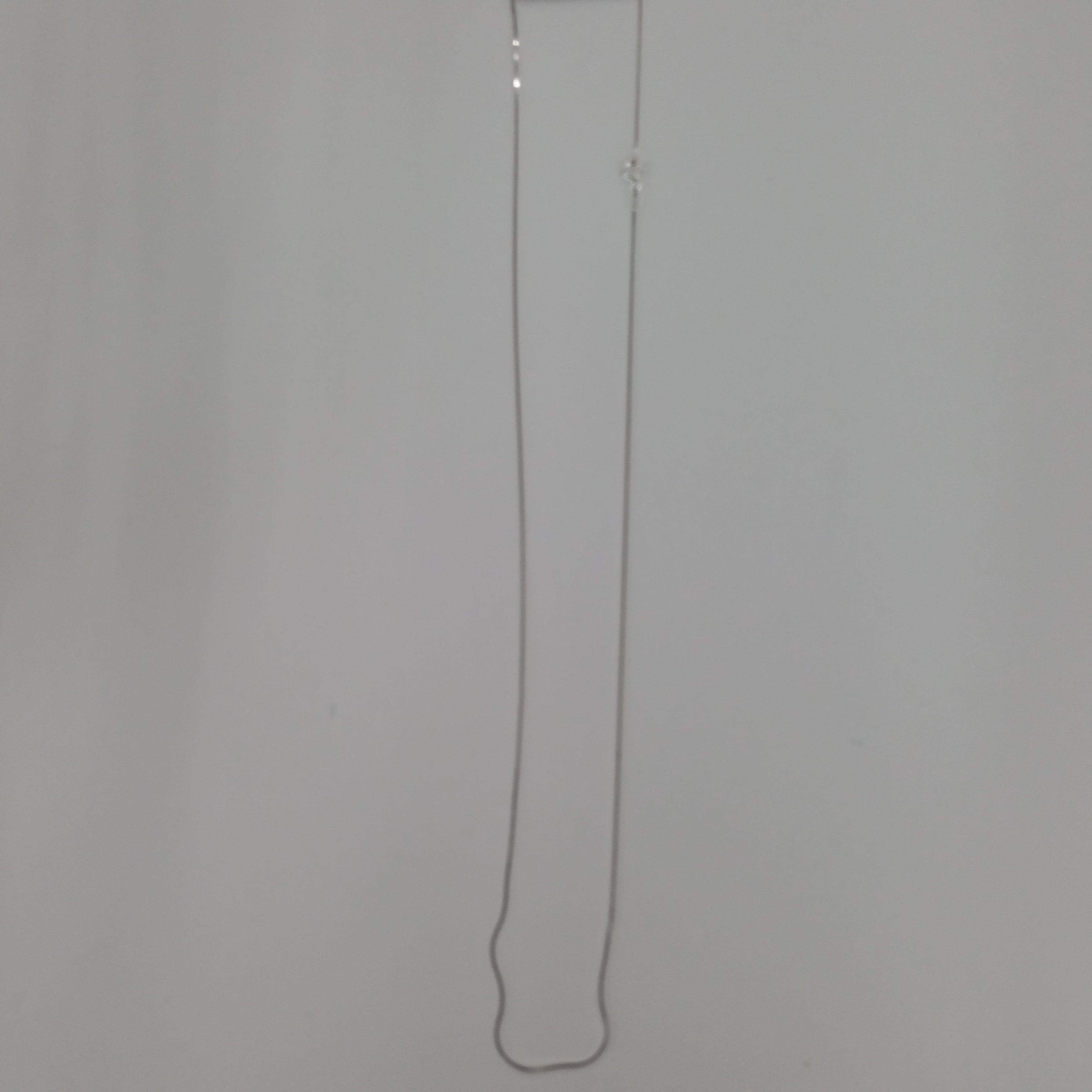Brilliance Fine Jewelry Sterling Silver Square Snake Chain neckclace 24inch white color