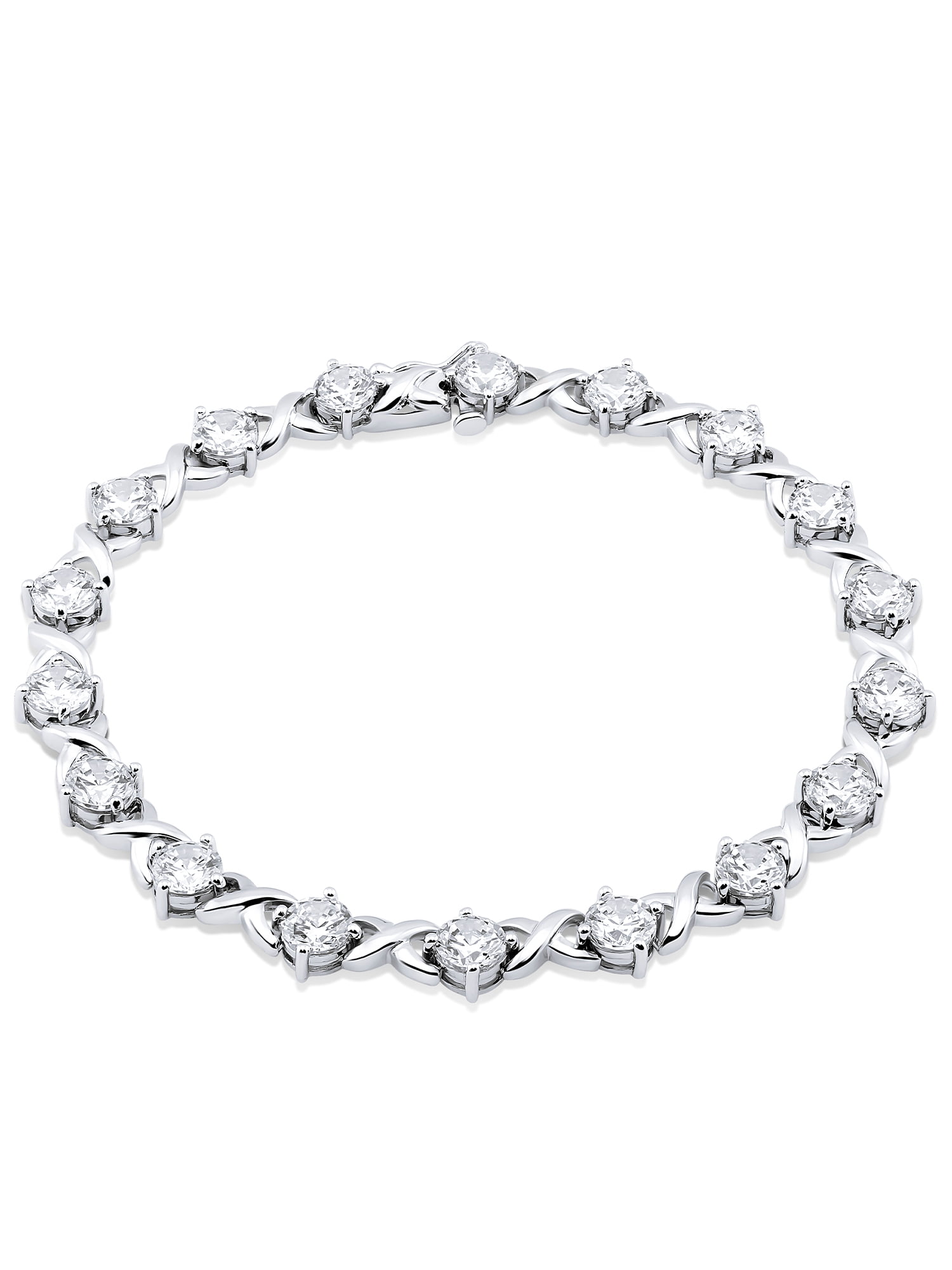 Buy ZAVERI PEARLS Silver Tone Sparkling American Diamonds Party Bling  Bracelet For Women-ZPFK10309 at Amazon.in