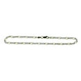 thumbnail image 1 of Brilliance Fine Jewelry Two-Tone Figaro Anklet, 39G, 925 Sterling Silver, 10 in, 3+1, 1 of 1