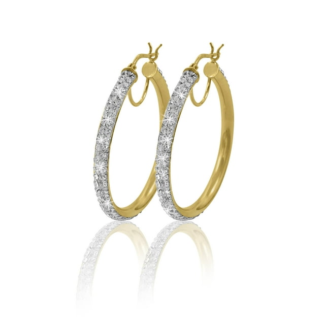 Brilliance Fine Jewelry Women's 14K Gold Plated Sterling Silver 2 Row ...