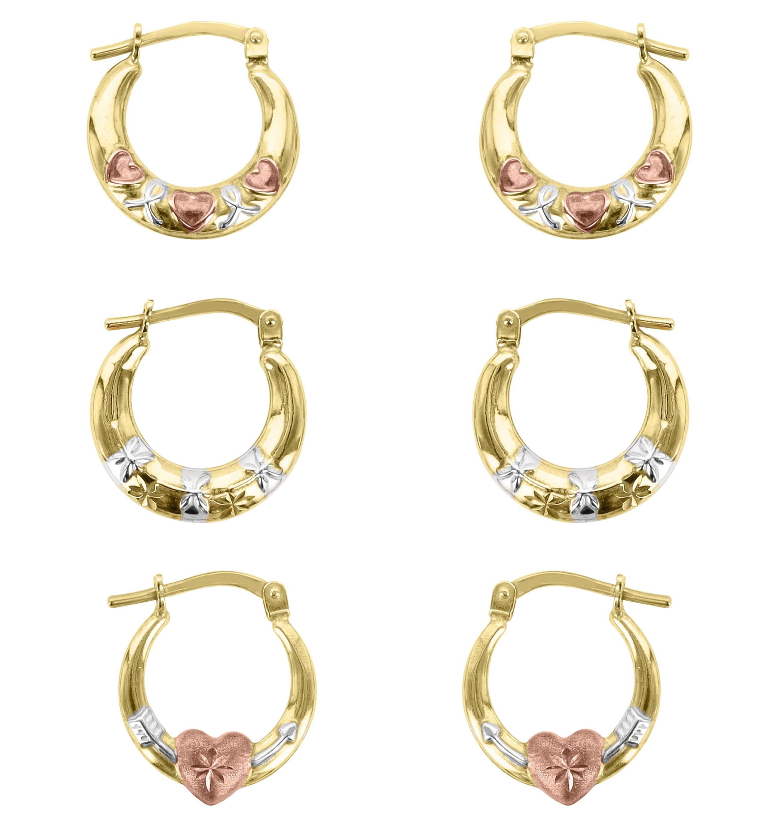14k gold 2024 hoop set
