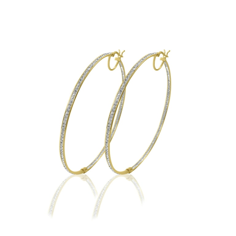 Walmart 14 karat 2024 gold hoop earrings