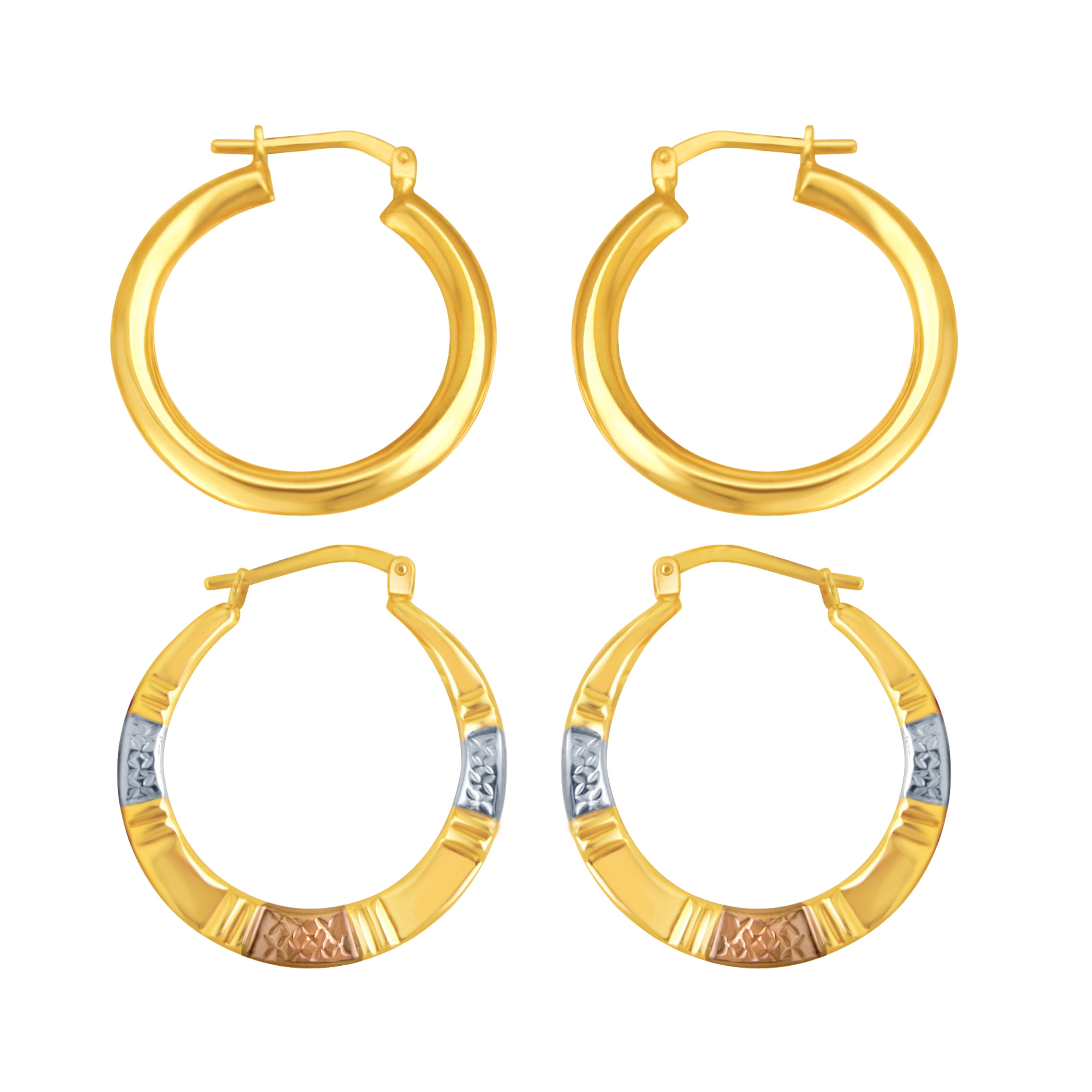 Brilliance Fine Jewelry Women's 14K Gold Plated Sterling Silver Yellow