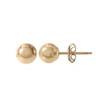 Brilliance Fine Jewelry Women’s 14K Yellow Gold 5MM Ball Stud Earrings