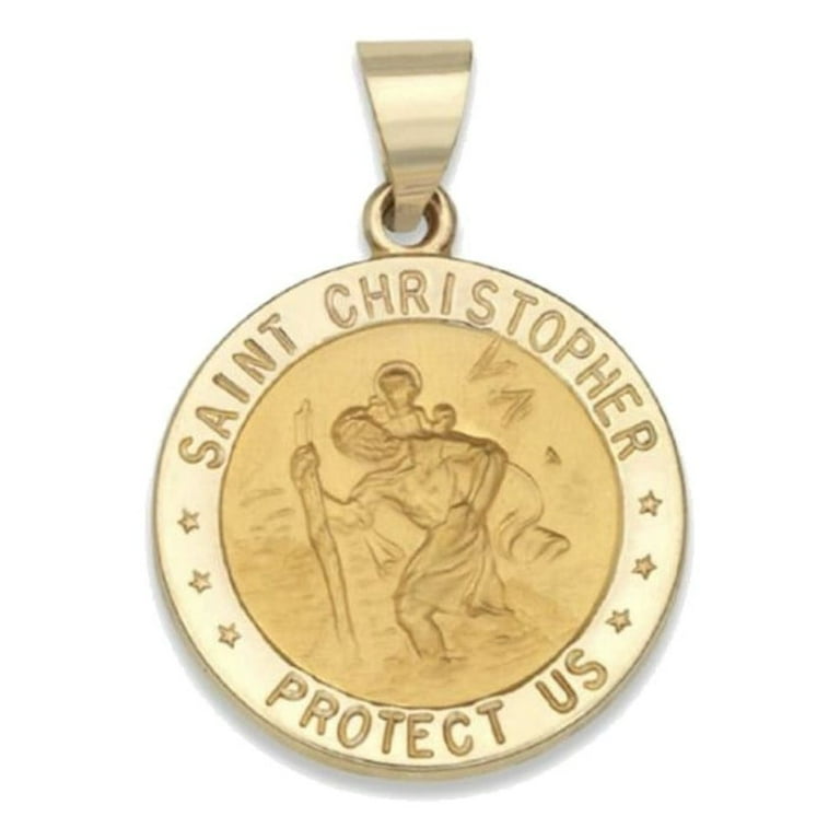 gold medal st christopher baseball medal