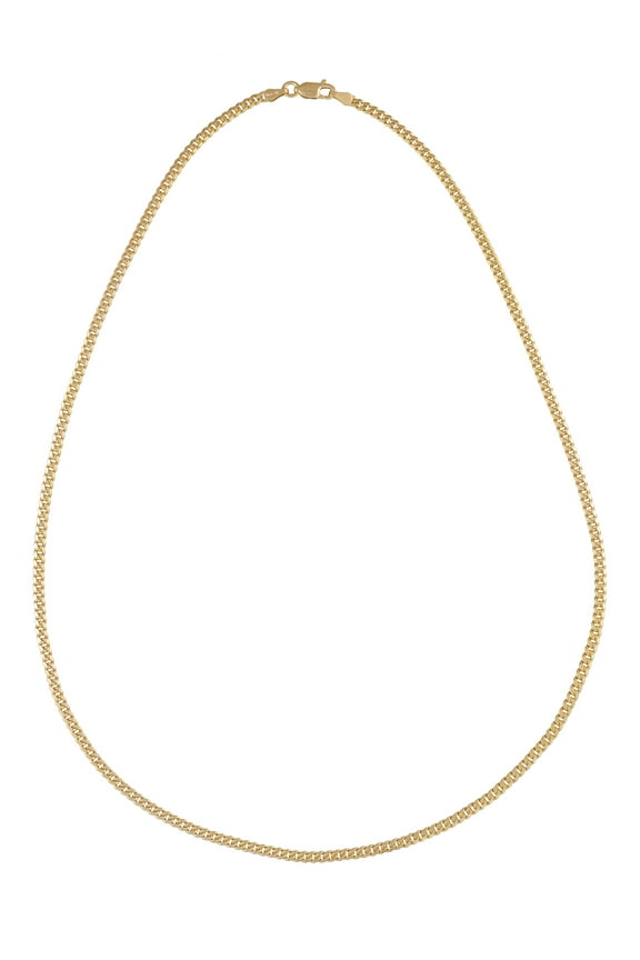 Brilliance Fine Jw Ss/18kgp Bfj Curb Ch 20``