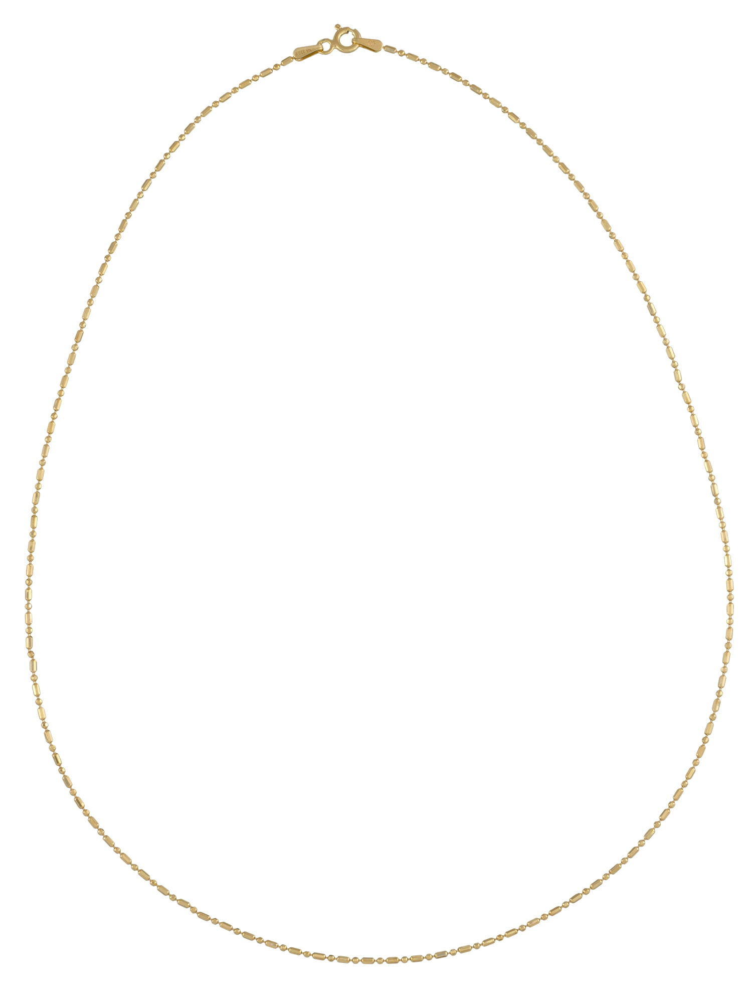 Brilliance Fine Jw Ss/18kgp Bfj Dot Dash Bead Ch 18``