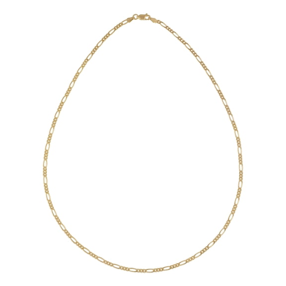 Brilliance Fine Jewelry Ss/18kgp Fig Chain 20''