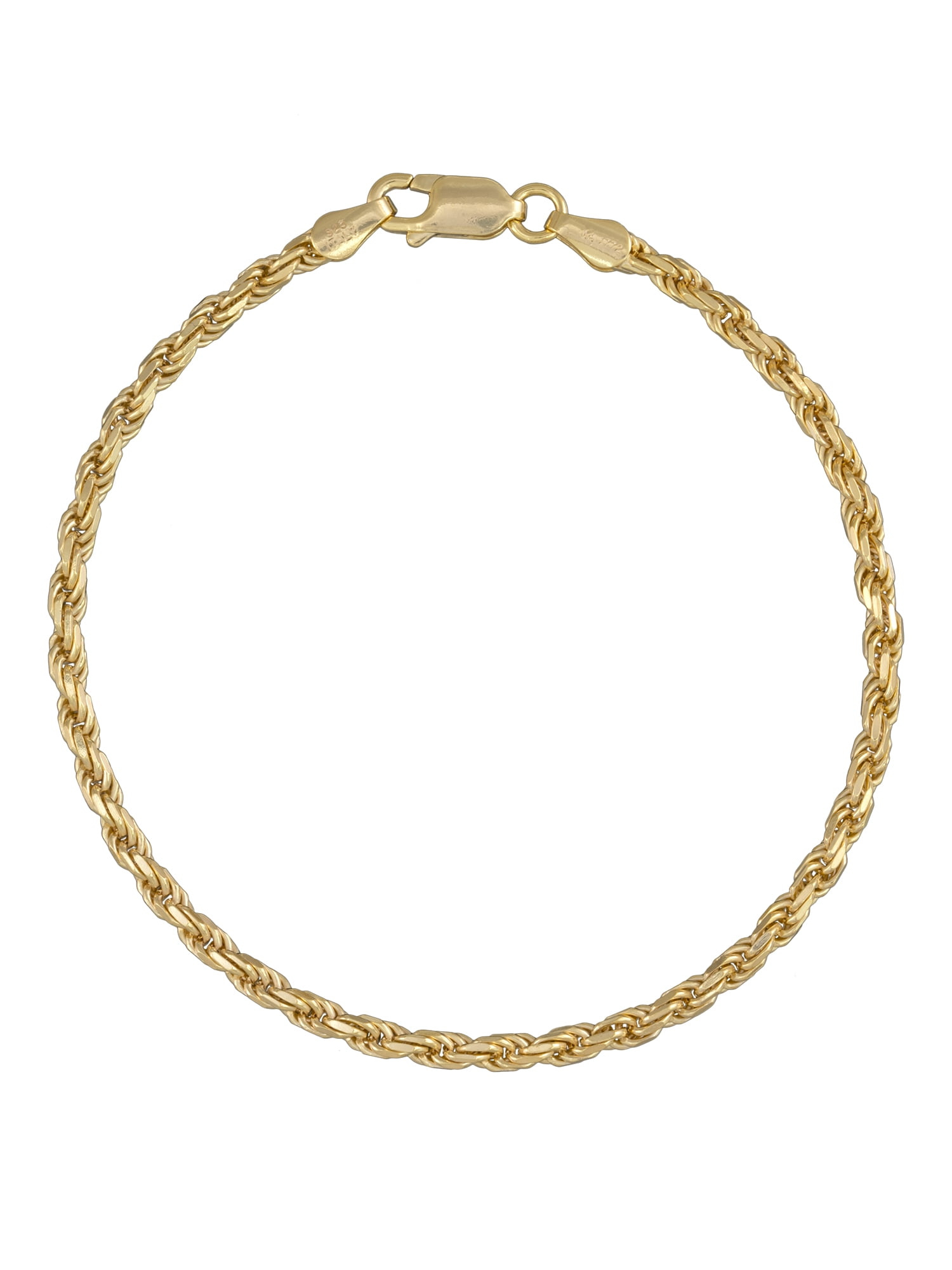 Brilliance Fine Jw Ss/18kgp Bfj Rope Br 7.5`` Dia Cut