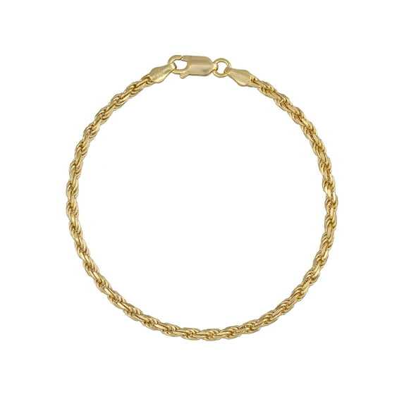 Brilliance Fine Jw Ss/18kgp Bfj Rope Br 7.5`` Dia Cut