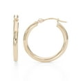 thumbnail image 1 of Brilliance Fine Women’s 14K Yellow Gold Round Hoop Earrings, 1 of 4