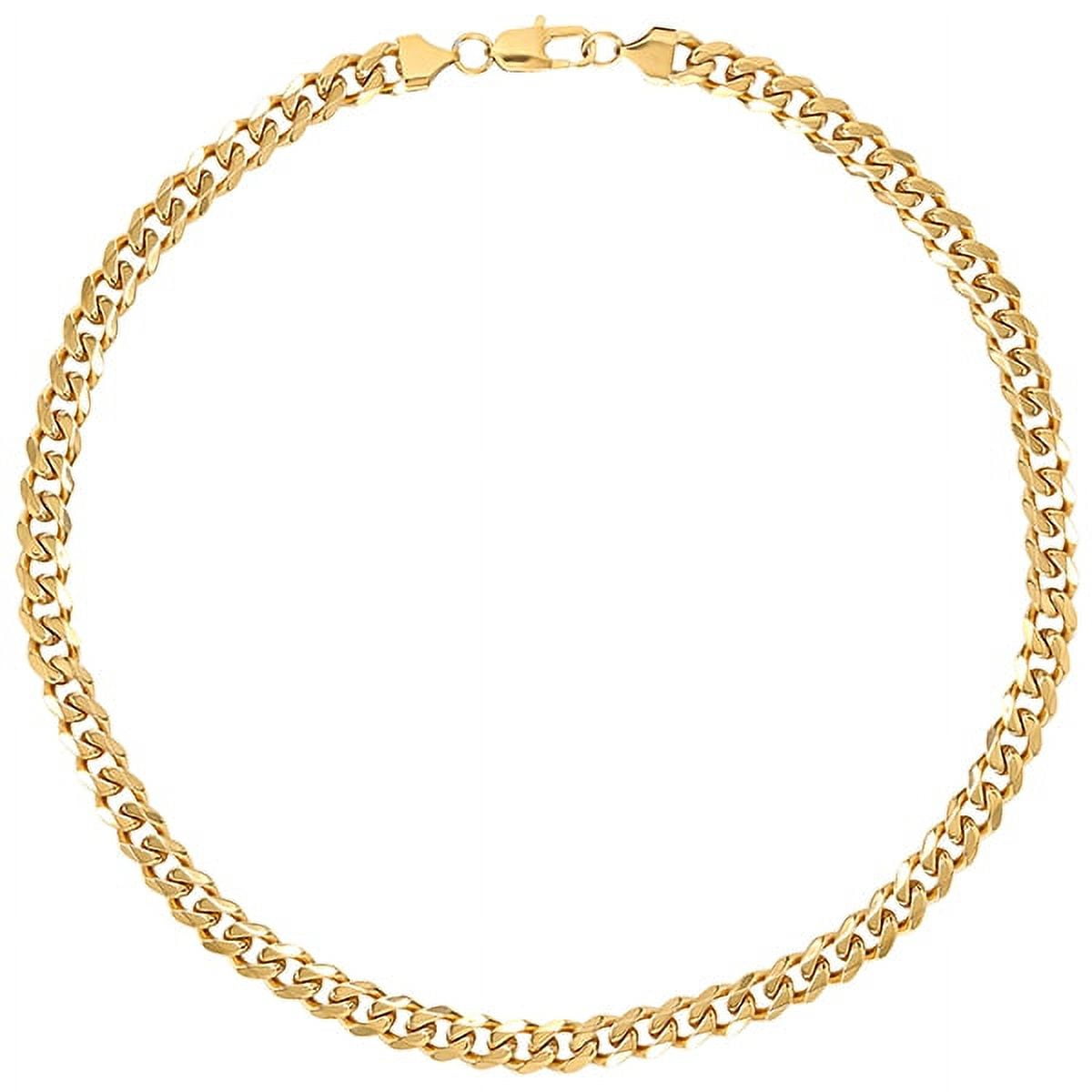 Brilliance Fine Yellow Gold Plated Stainless Steel 20" Curb Chain Necklace for Men