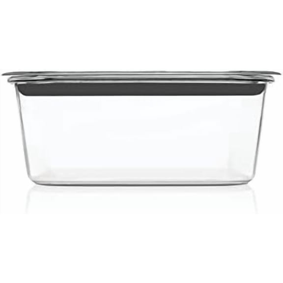 Brilliance Food Storage Container, Large, 9.6 Cup | Clear | Pack of 2