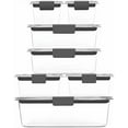 thumbnail image 1 of Brilliance Food Storage Containers, 14 Piece Plastic Containers with Lids, BPA-Free, Leak Proof, Clear, 1 of 6