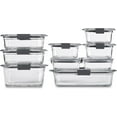 thumbnail image 1 of Brilliance Glass Food Storage Containers, 8 Cup, Set of 2, BPA-Free, Leak-Proof, Clear, 1 of 5