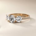Brilliance Jewels 1 Ct Round Cut Moissanite Engagement Ring for Women ...