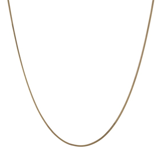 Brilliance Ladies Sterling Silver herringbone square necklace 24"