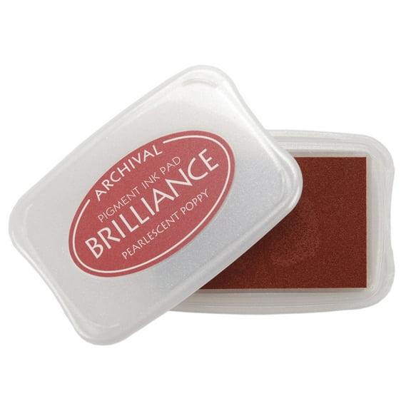 Brilliance Pigment Ink Pad-Pearlescent Poppy