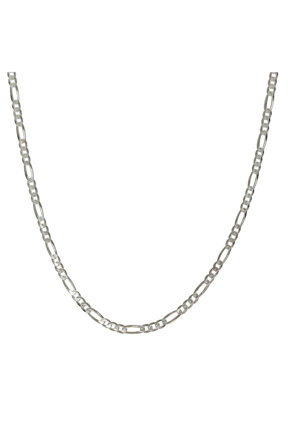 Sterling Silver 120 Figaro necklace 30"