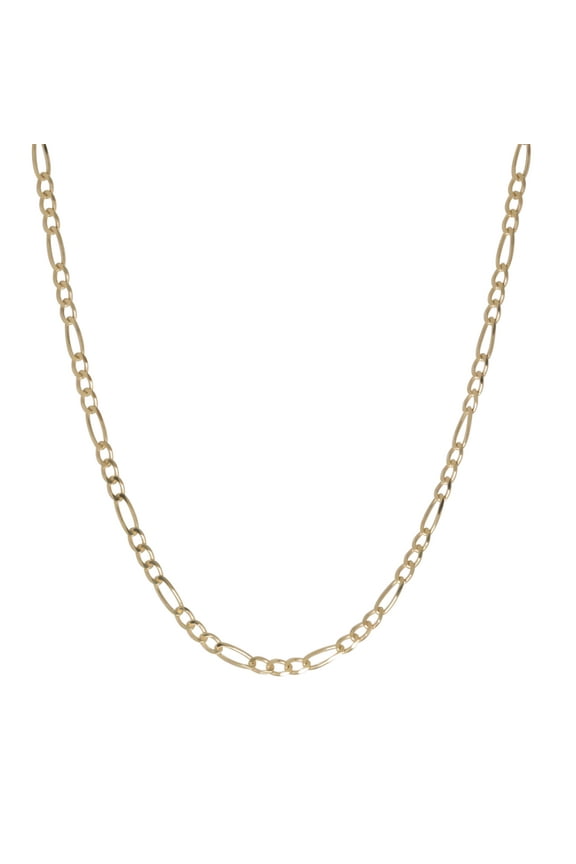 Sterling Silver 3+1 Figaro Chain, 24"