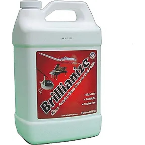 Brillianize Acrylic & Glass Cleaner - 1 Gallon - Case of 4