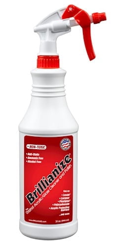 Brillianize Acrylic and Glass Cleaner - 32 oz Spray Bottle - Walmart.com