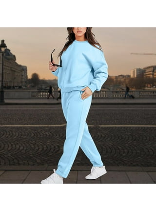 Baby blue tracksuit bottoms best sale